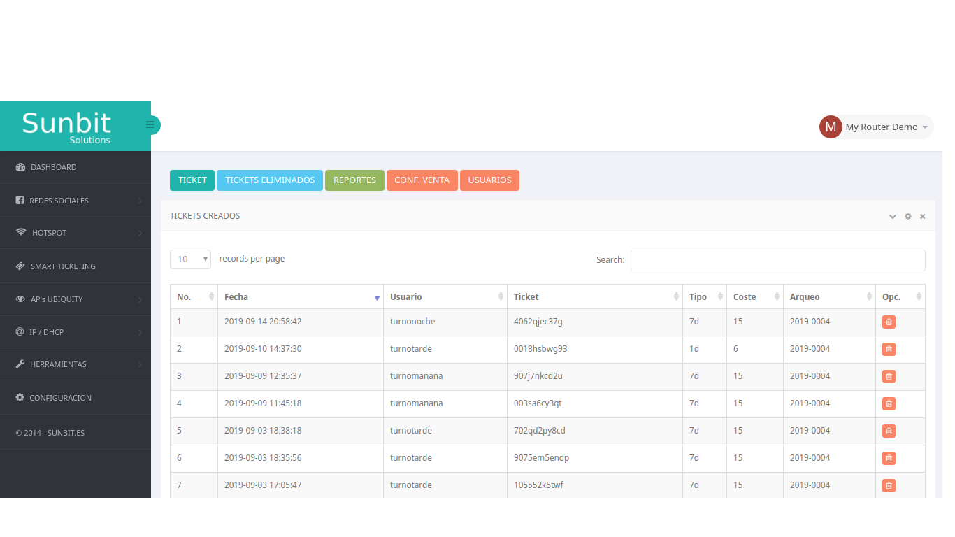 Sunbit Solutions Hospot Manager